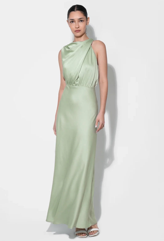 Kate Cowl Drape Asymmetrical Dress