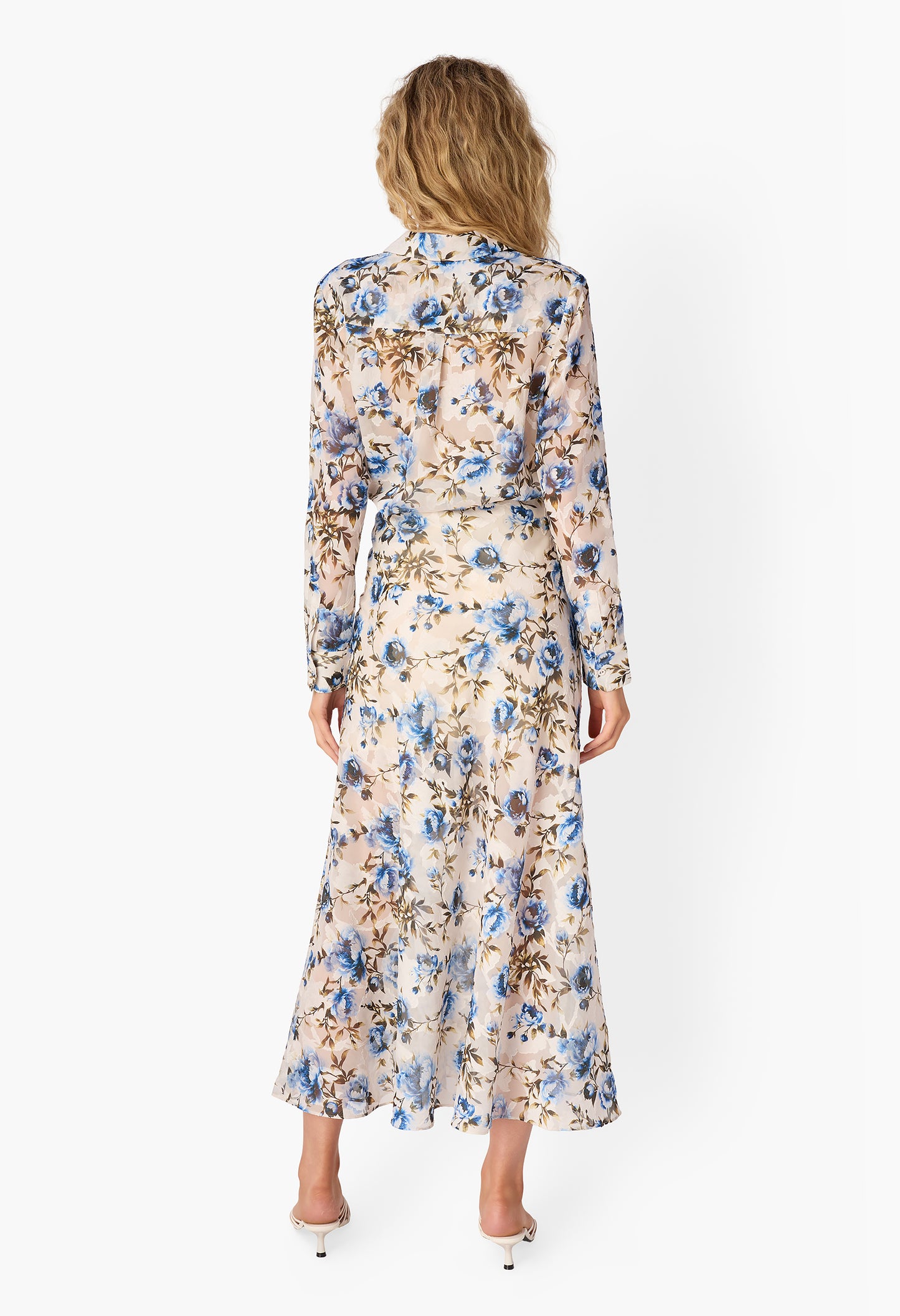 Elouisa Burnout Chiffon Gown