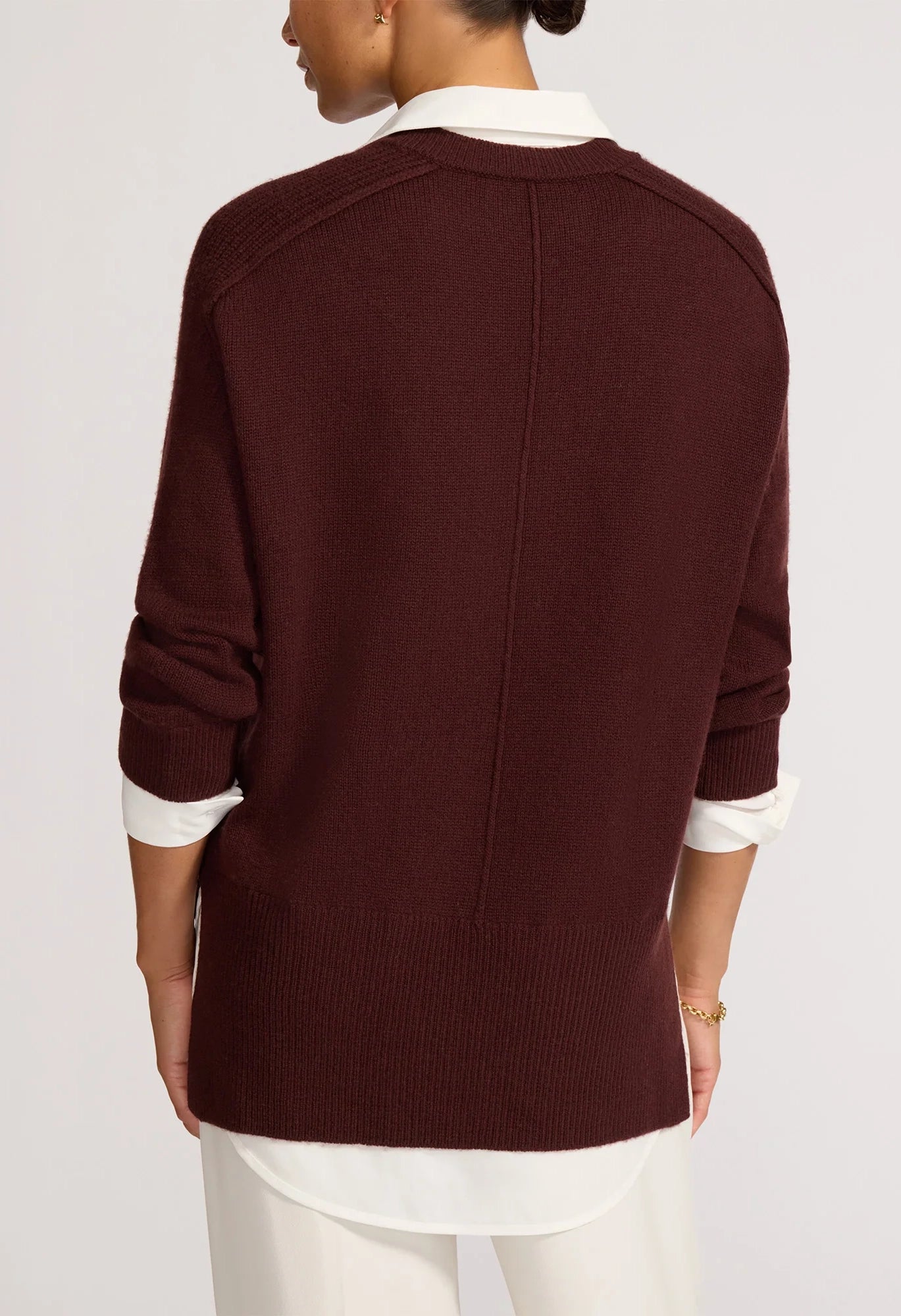 The Looker V-Neck Layered Pullover
