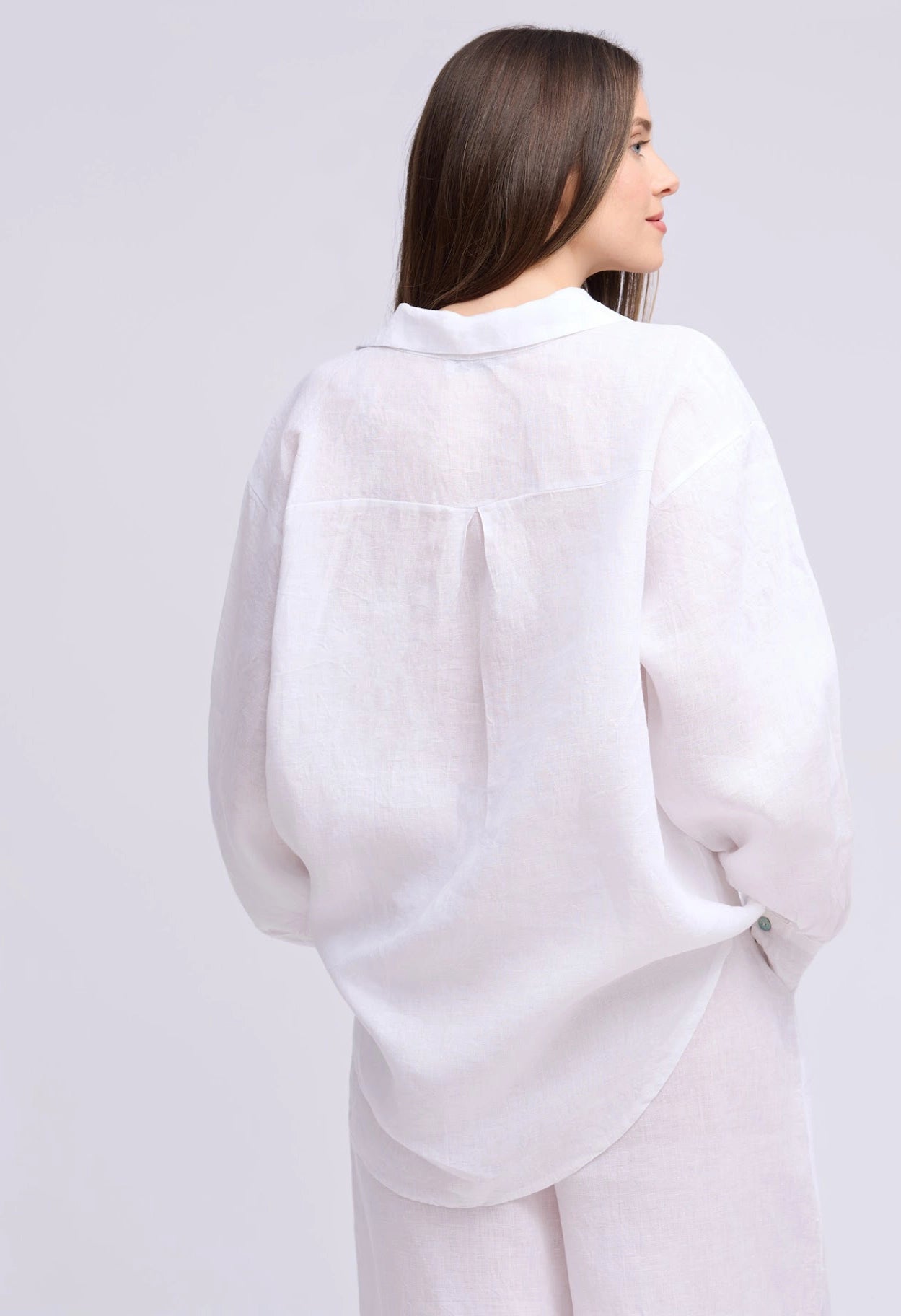 Elena Linen Boyfriend Shirt