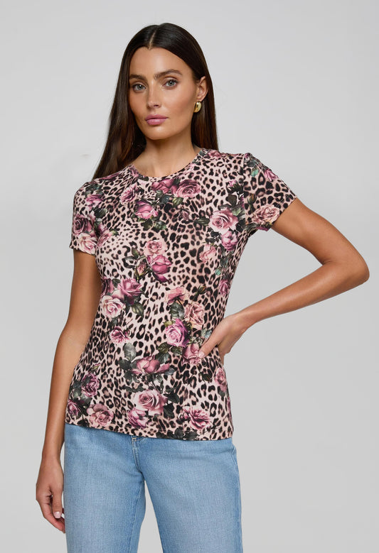Ressi Short Sleeve Crew Rs Cheetah