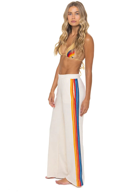 5 Stripe Wide Leg Sweatpants