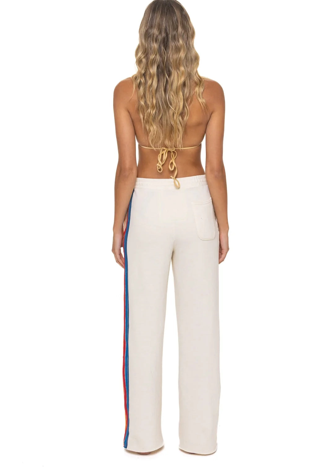 5 Stripe Wide Leg Sweatpants