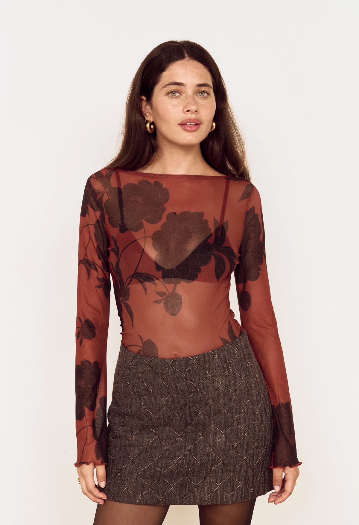 Imani Mesh Top