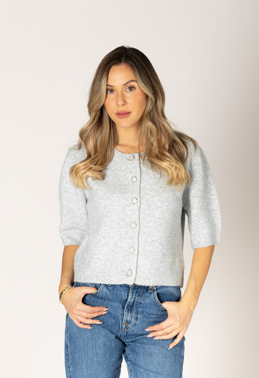 Aimee Novelty Short Sleeve Cardigan