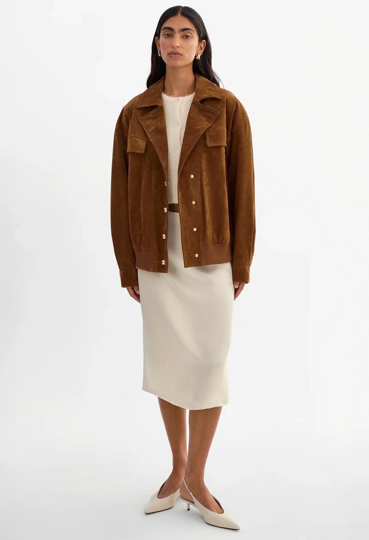 Aleda Oversized Pig Suede Jacket