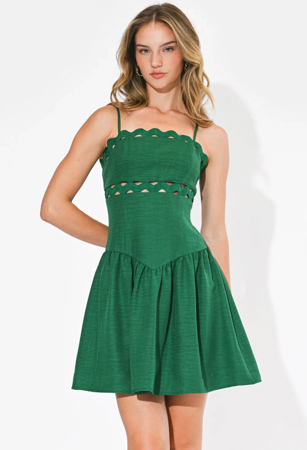 Amila Low Waist Mini Dress