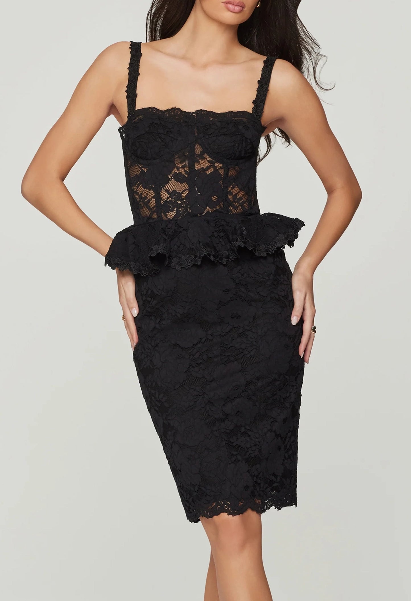 Angelique Mesh Lace Dress