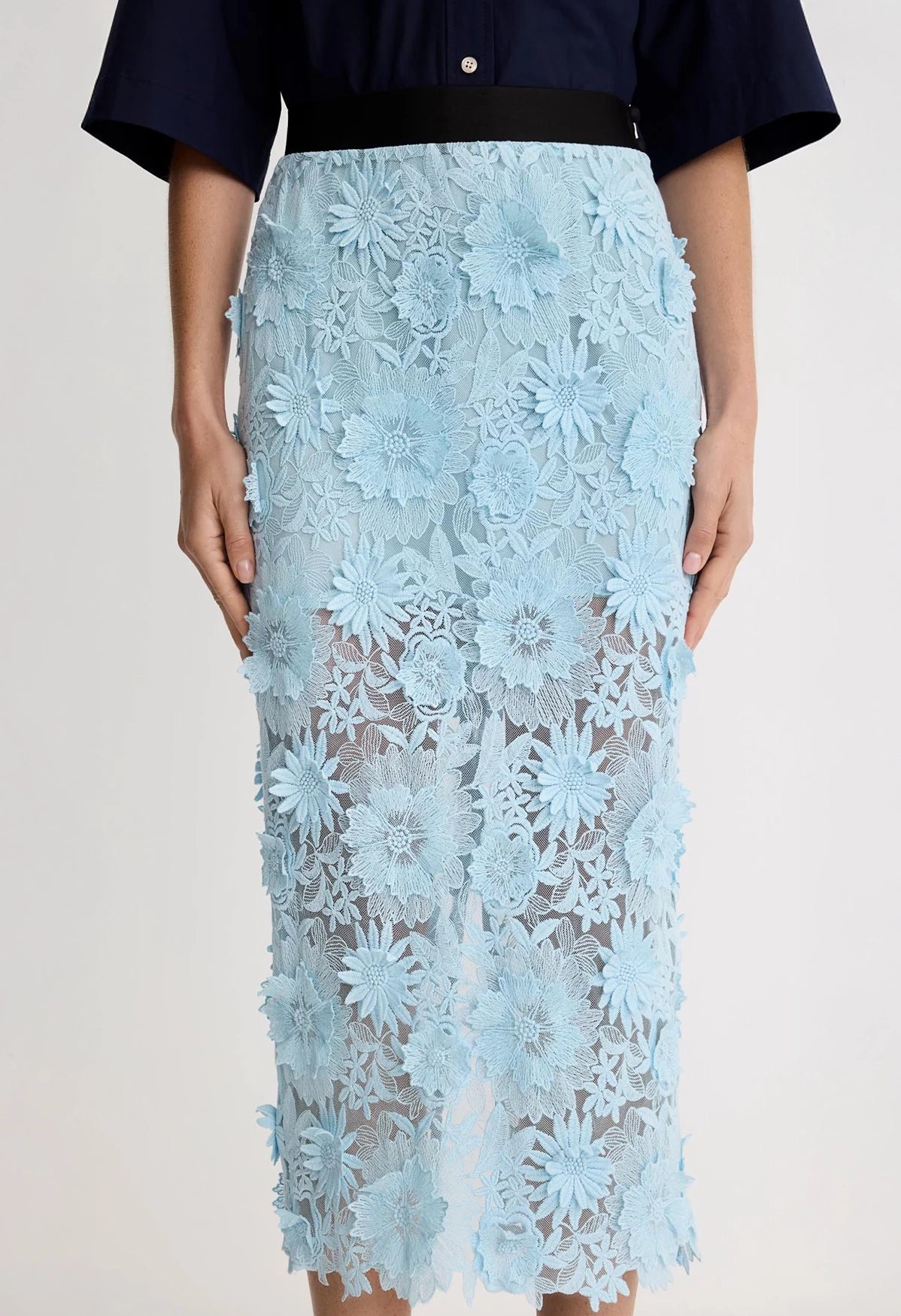 Applique Pencil Skirt