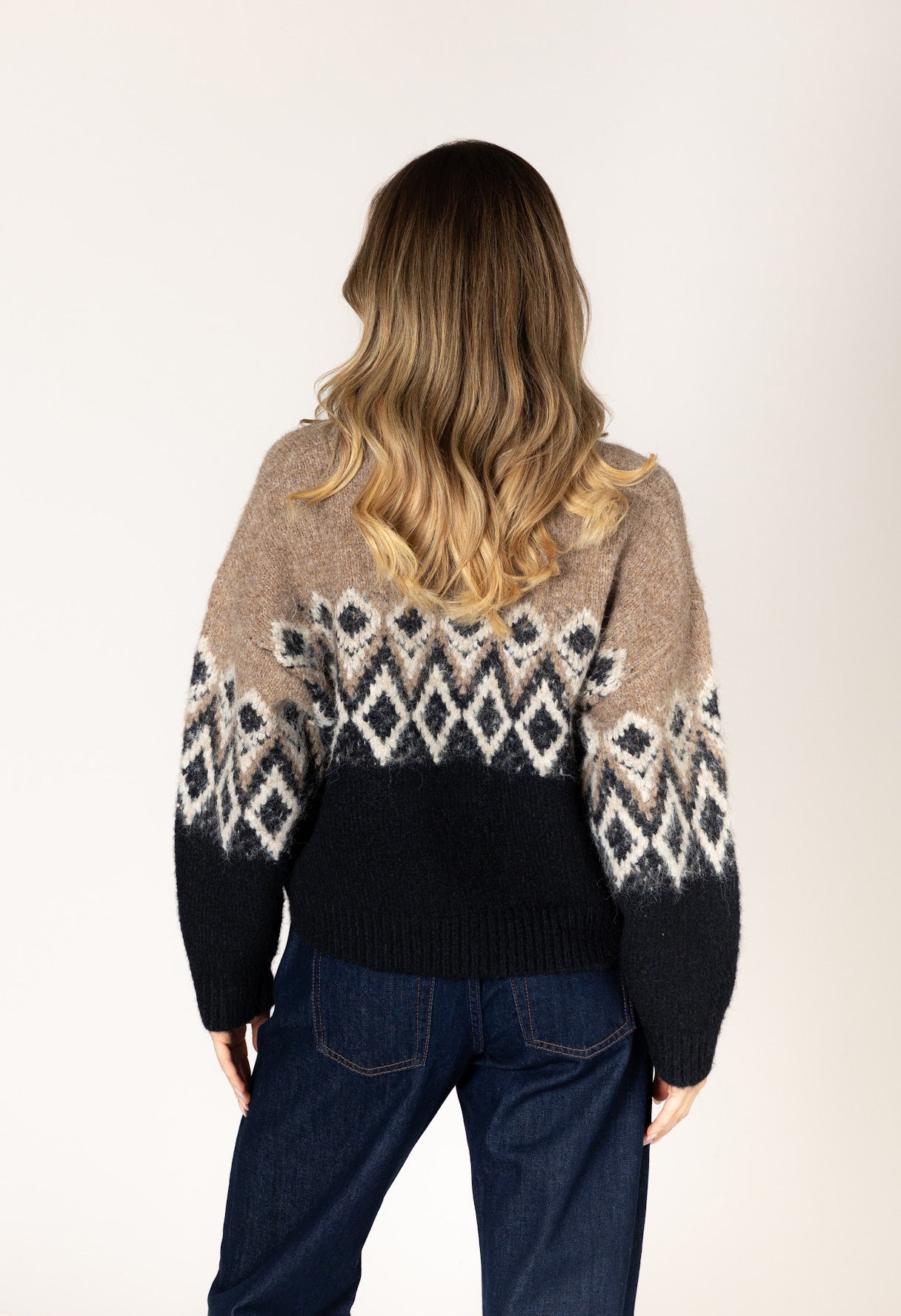 Aria Fair Isle Crew Sweater