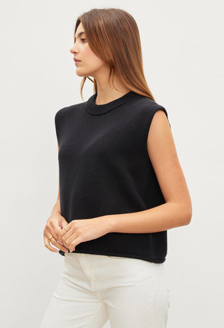 Aster Cotton Cashmere Sleeveless Top