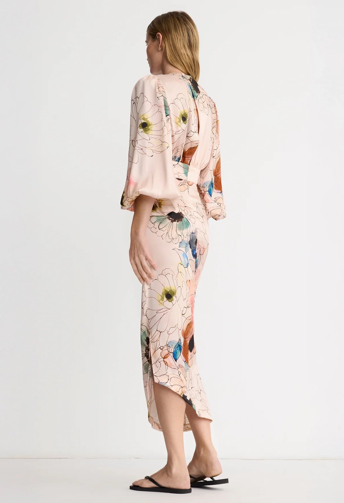 Asymmetrical Midi Dress