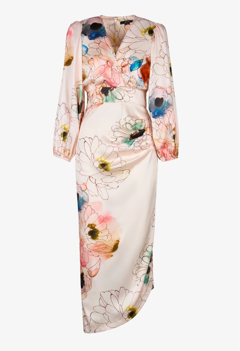 Asymmetrical Midi Dress