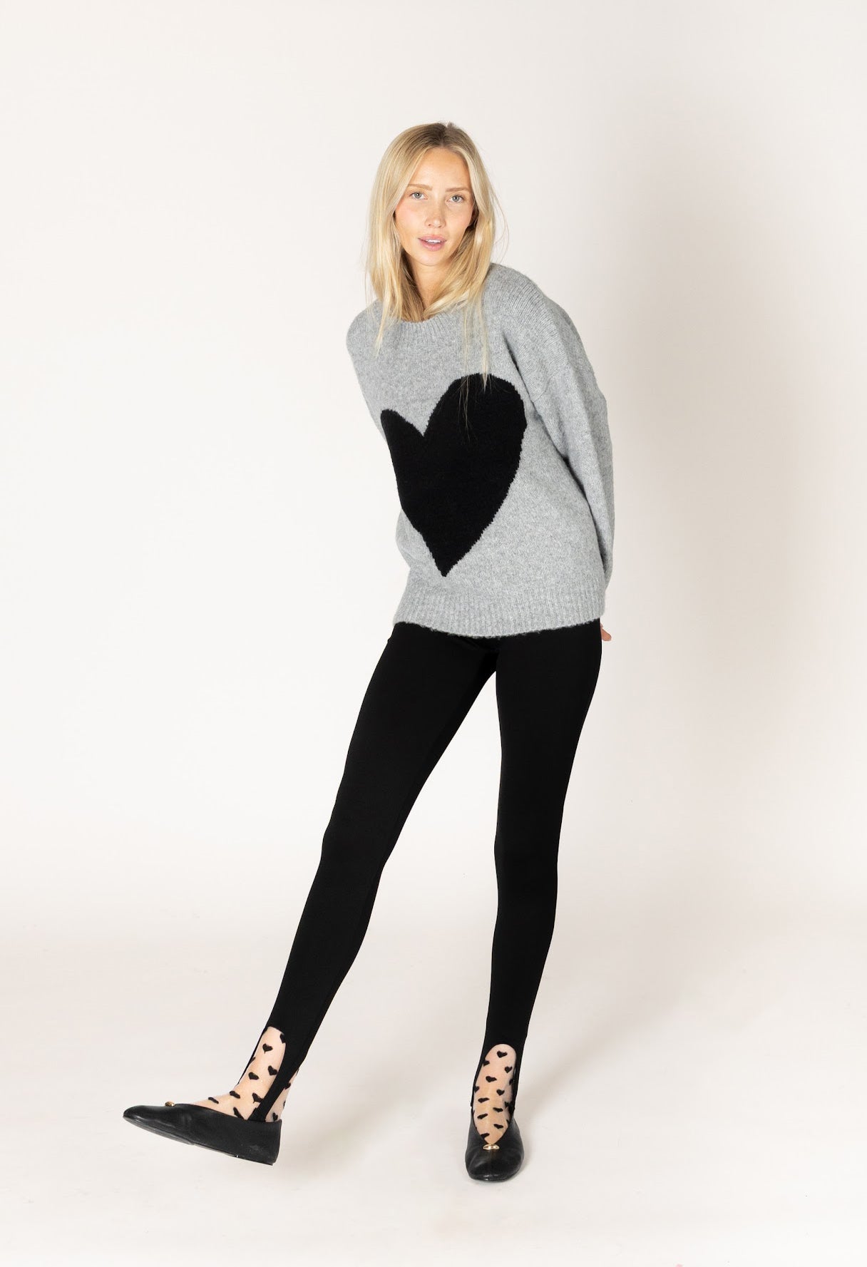 Athena Heart Crew Sweater