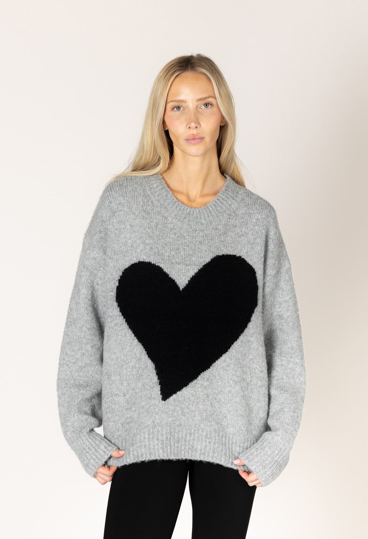 Athena Heart Crew Sweater