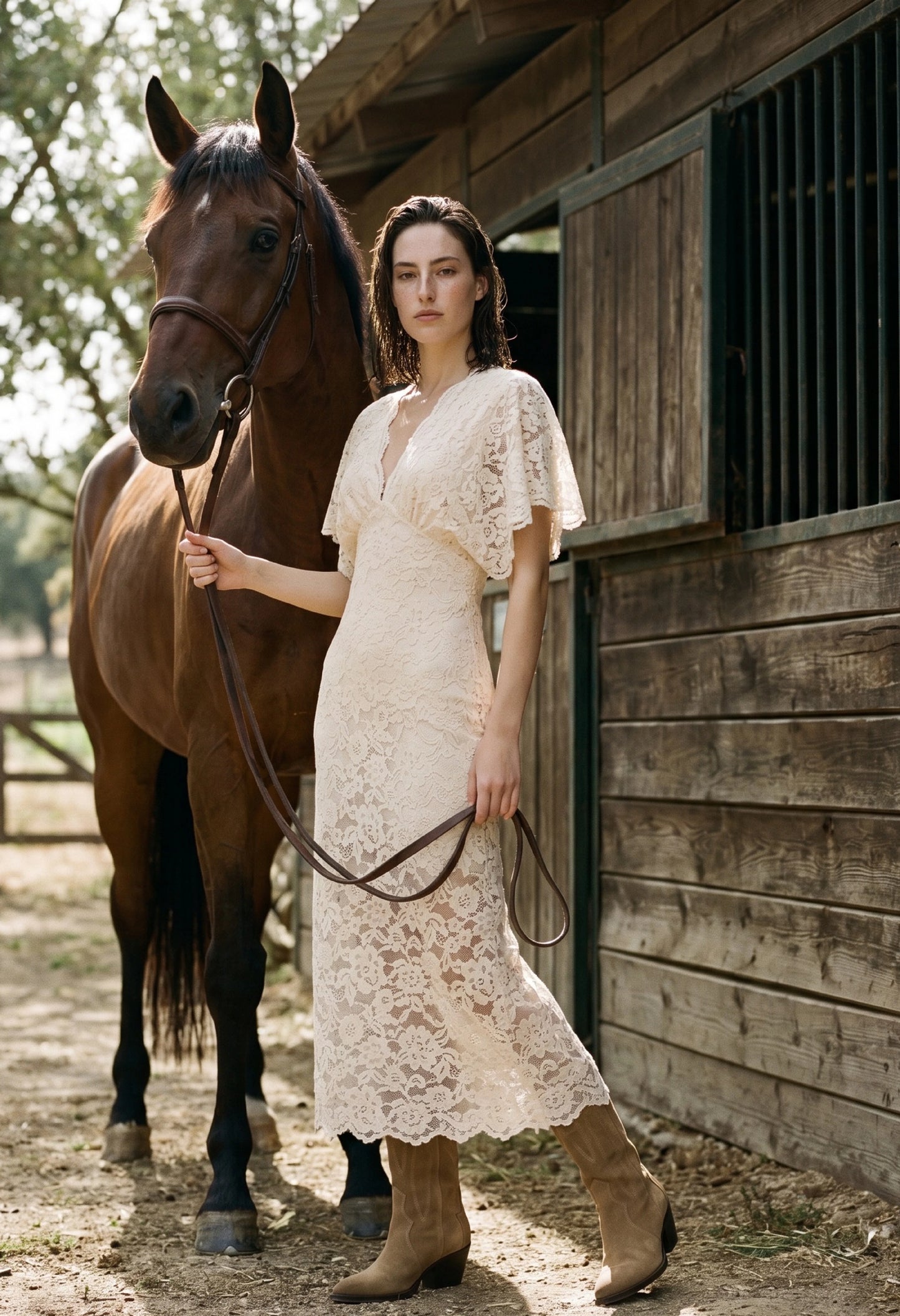 Avis Lace Maxi Dress