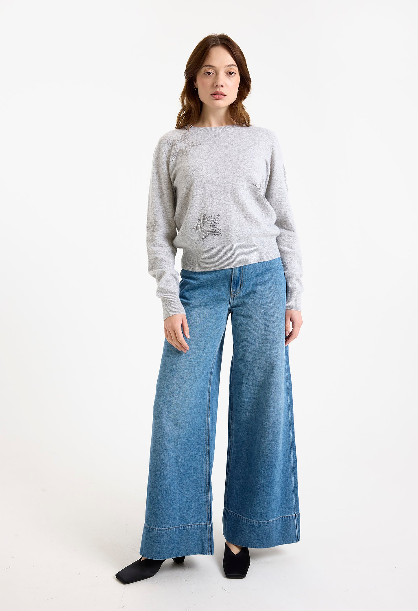 Star Dust Long Sleeve Crew Top