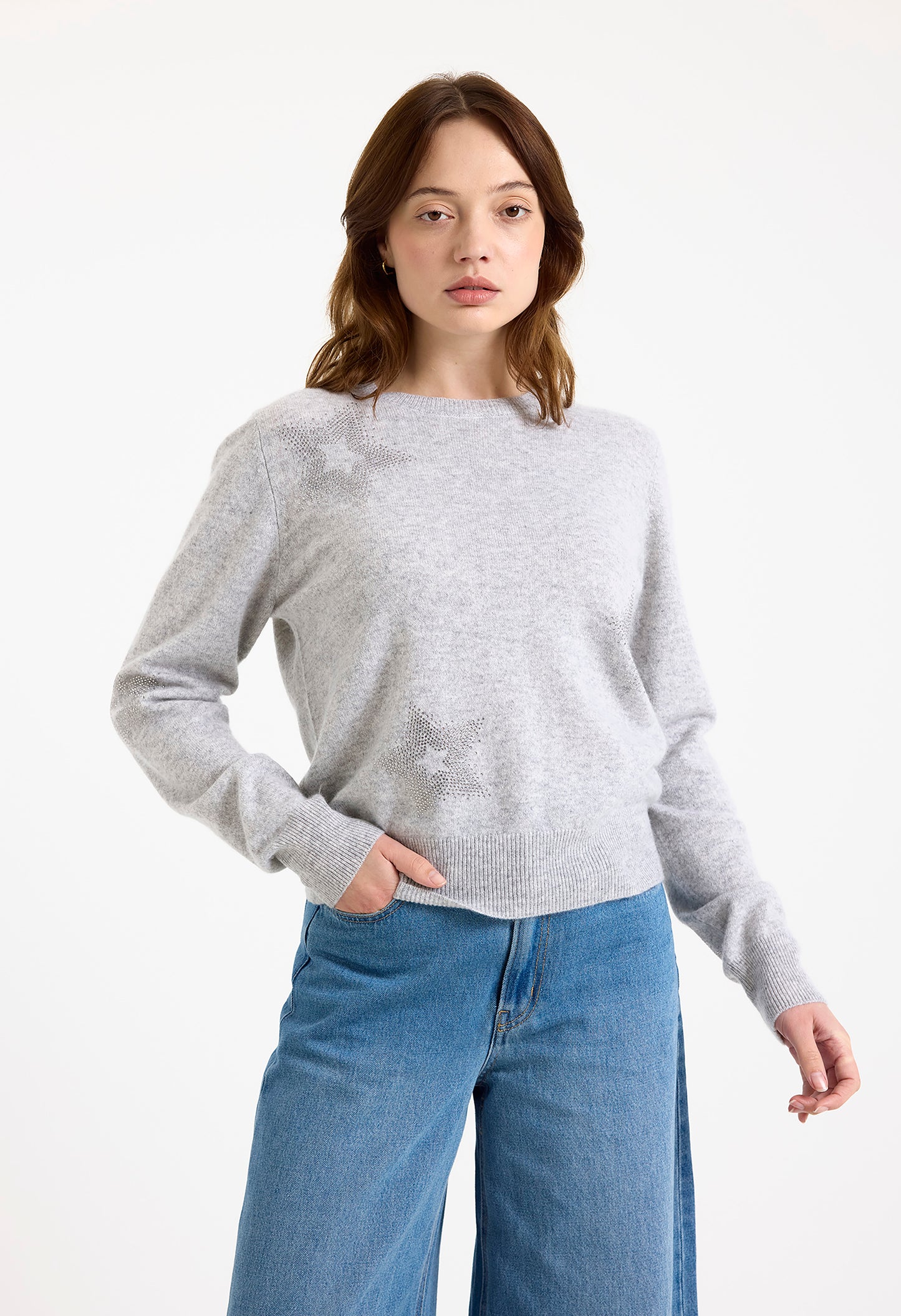 Star Dust Long Sleeve Crew Top