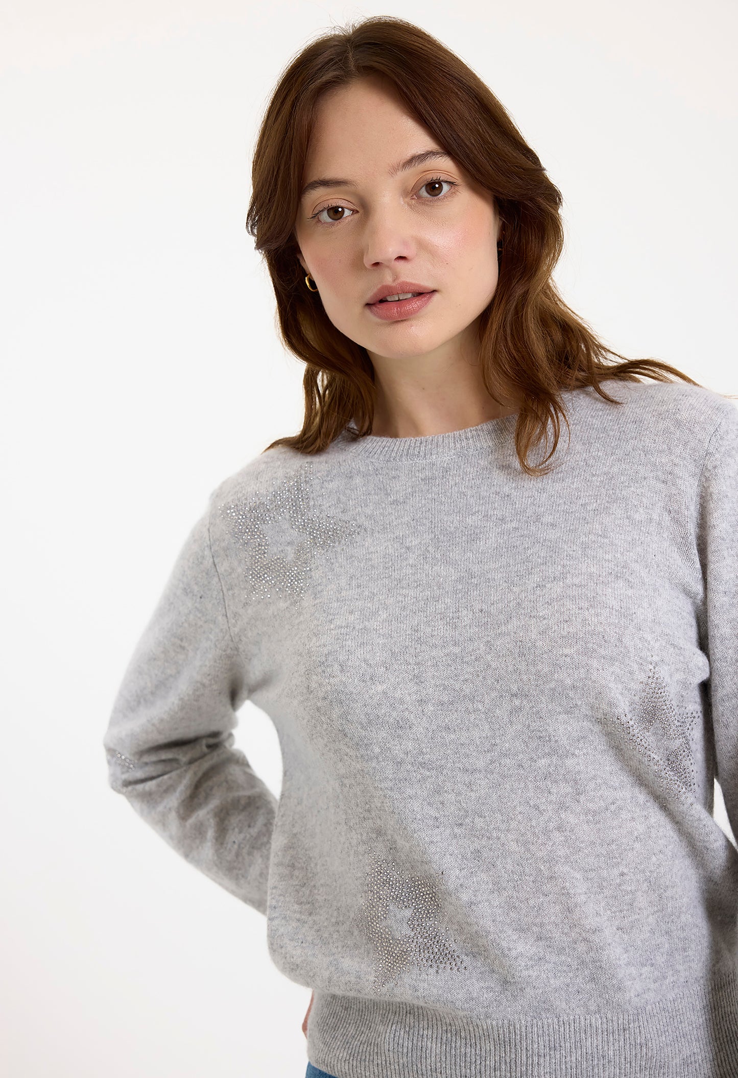 Star Dust Long Sleeve Crew Top