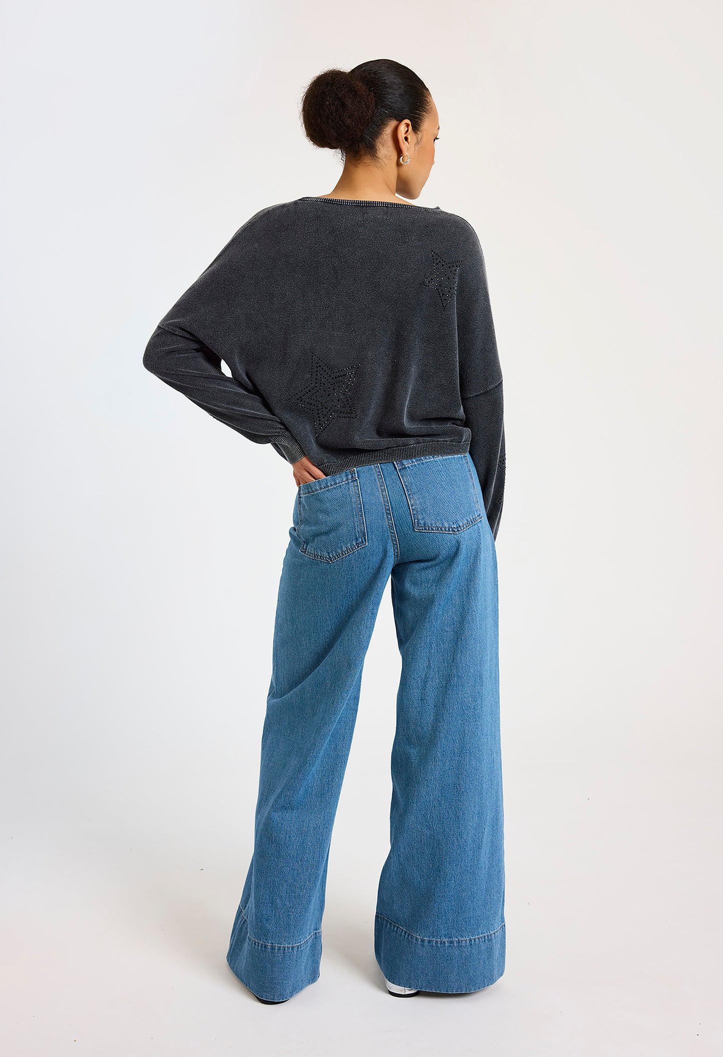 Ida Hot Fix Star Sweat Top