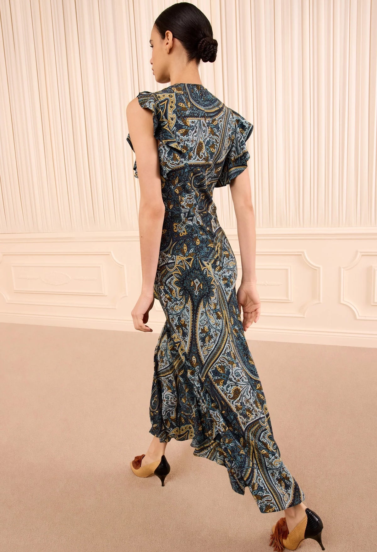 Ameline Sleeveless Silk Dress