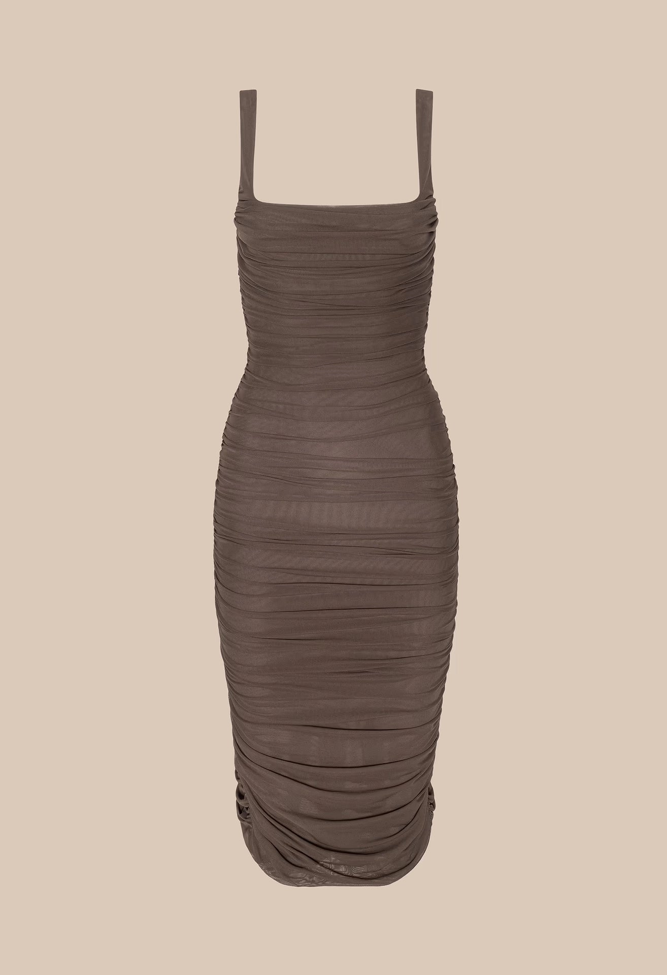 Anya Shirred Midi Dress