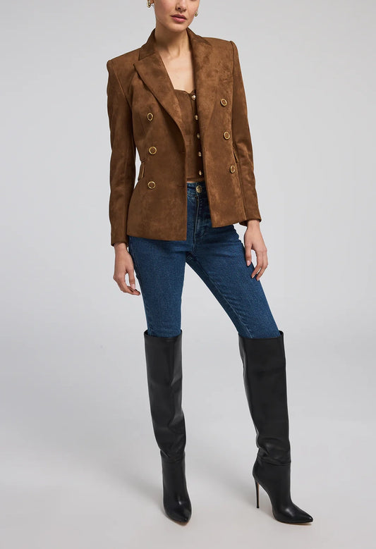 Arielle Vegan Suede Blazer