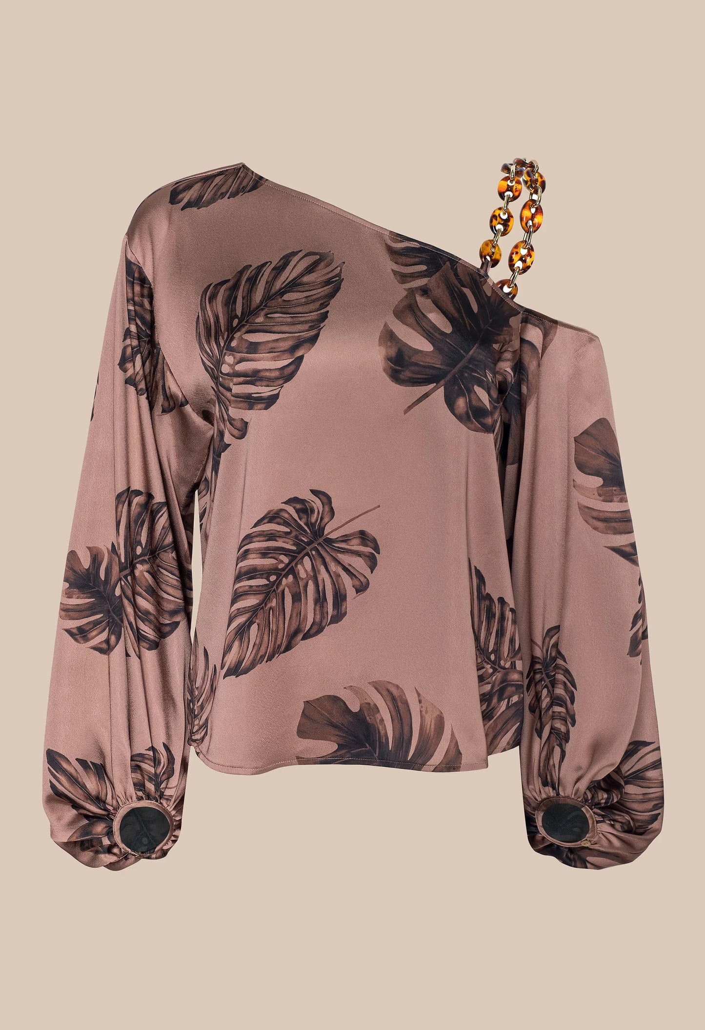 Asami Chain One Shoulder Blouse