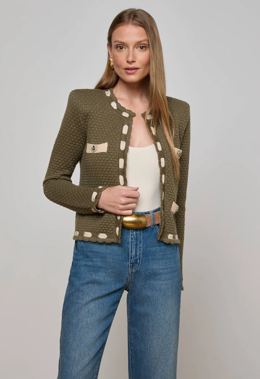 Astor Contrast Trim Cardi