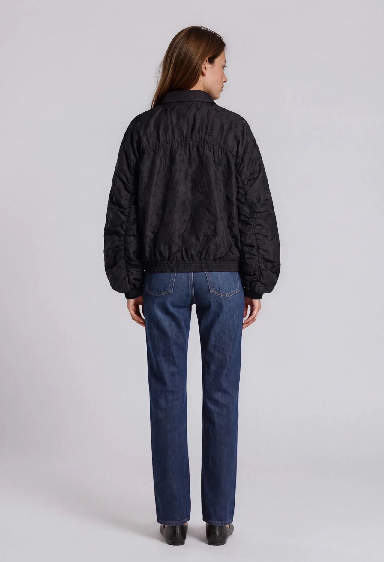 Autumn Bloom Bomber Jacket