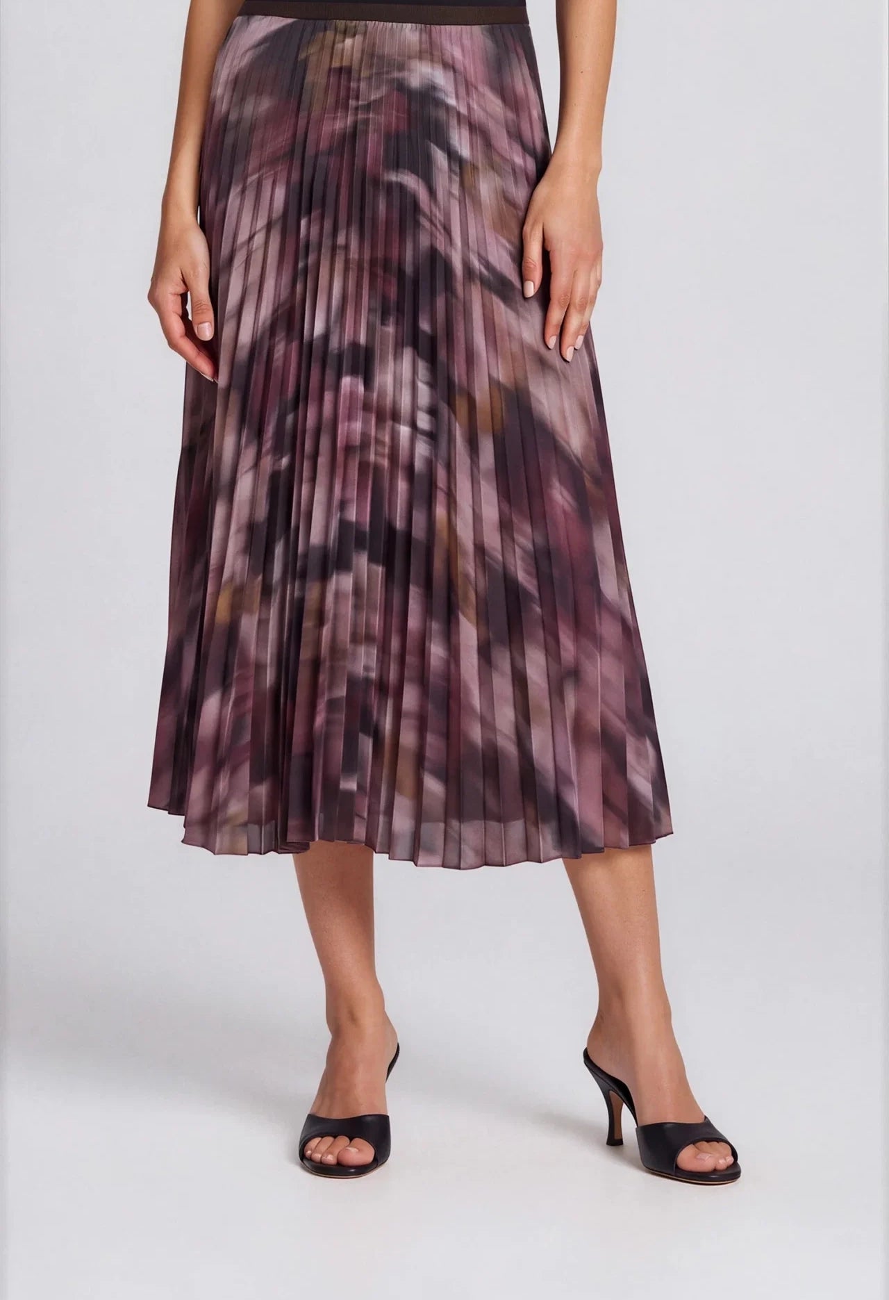 Autumn Bloom Pleated Skirt