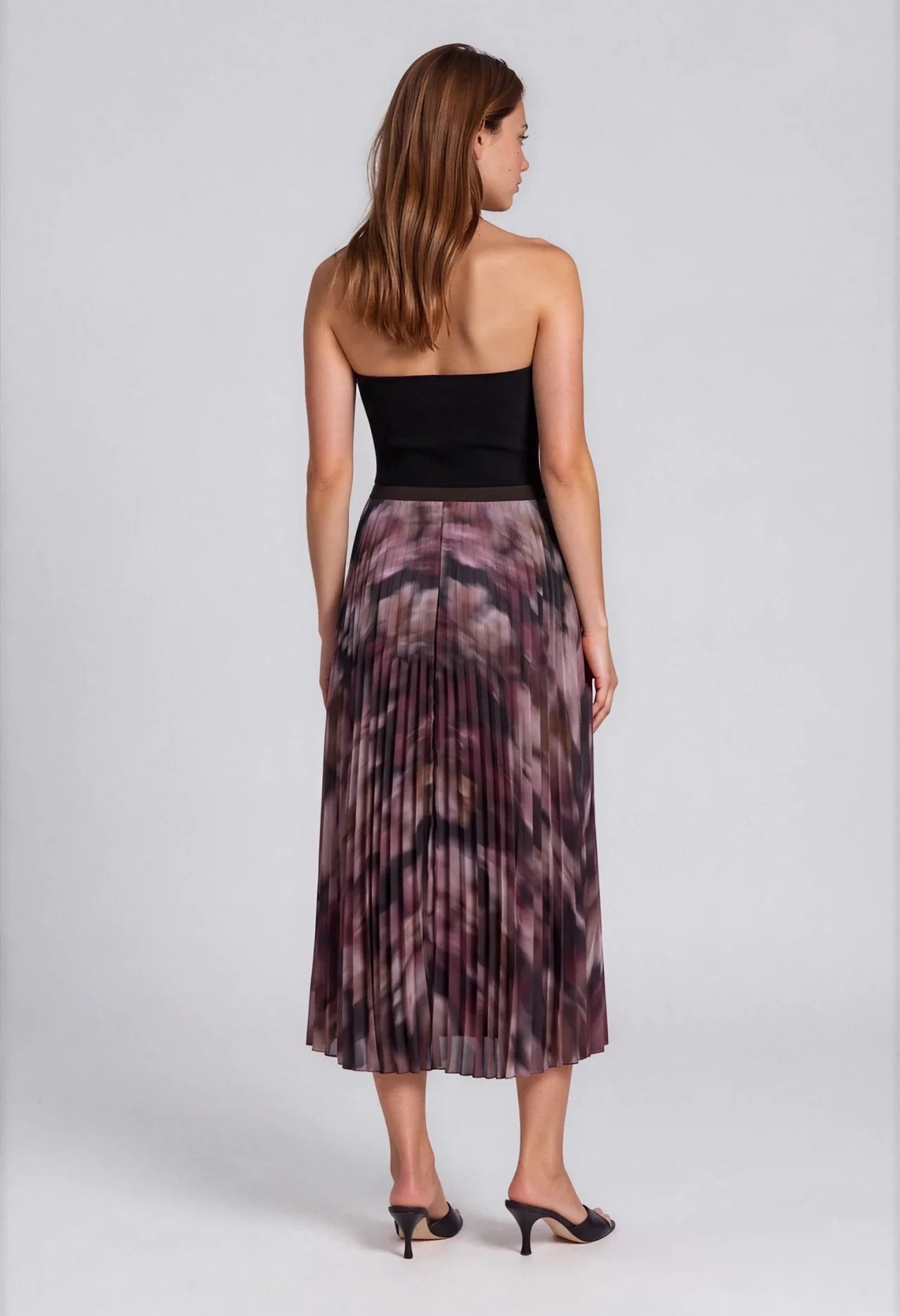 Autumn Bloom Pleated Skirt