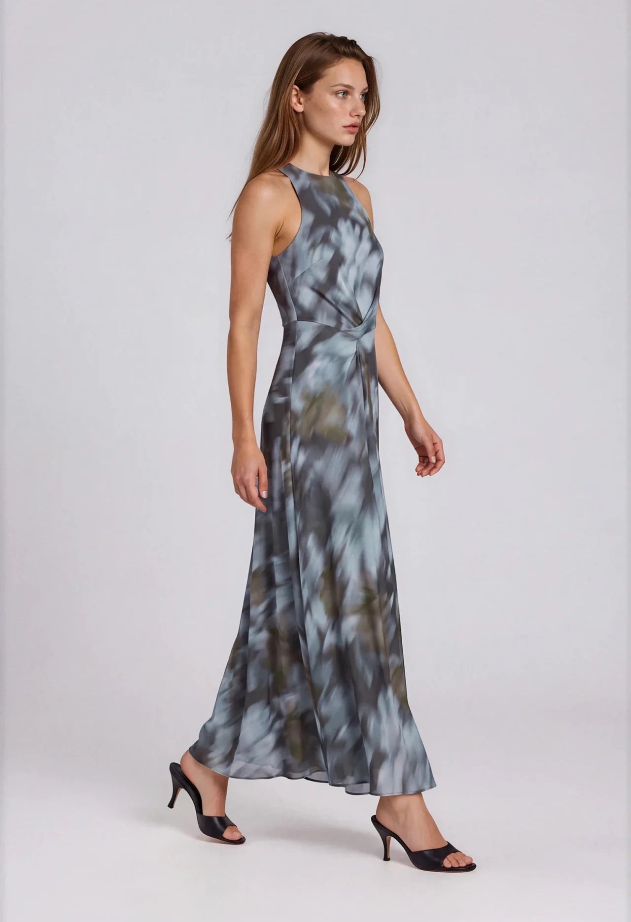 Autumn Bloom Sleeveless Dress