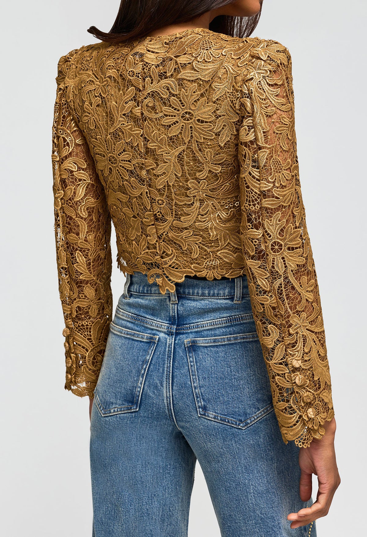 Baila Metallic Guipure Jacket