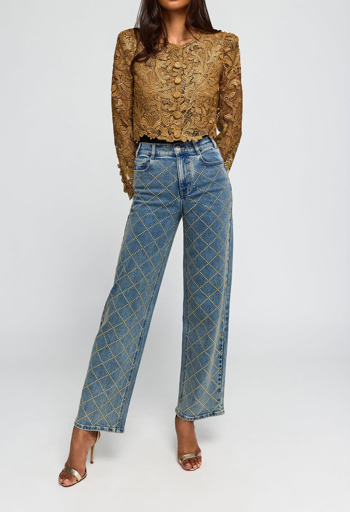 Baila Metallic Guipure Jacket