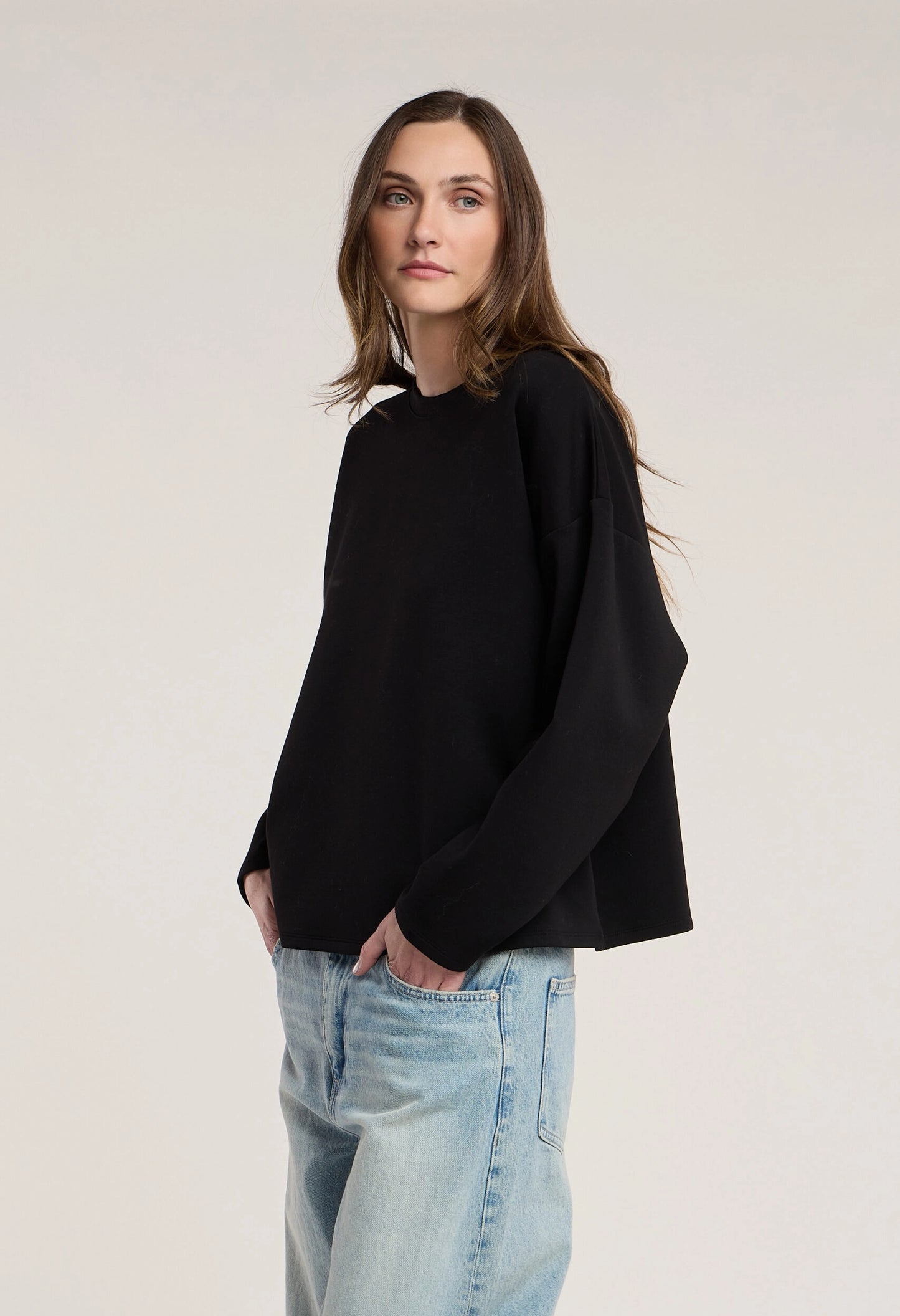 Bria Scuba Knit Top