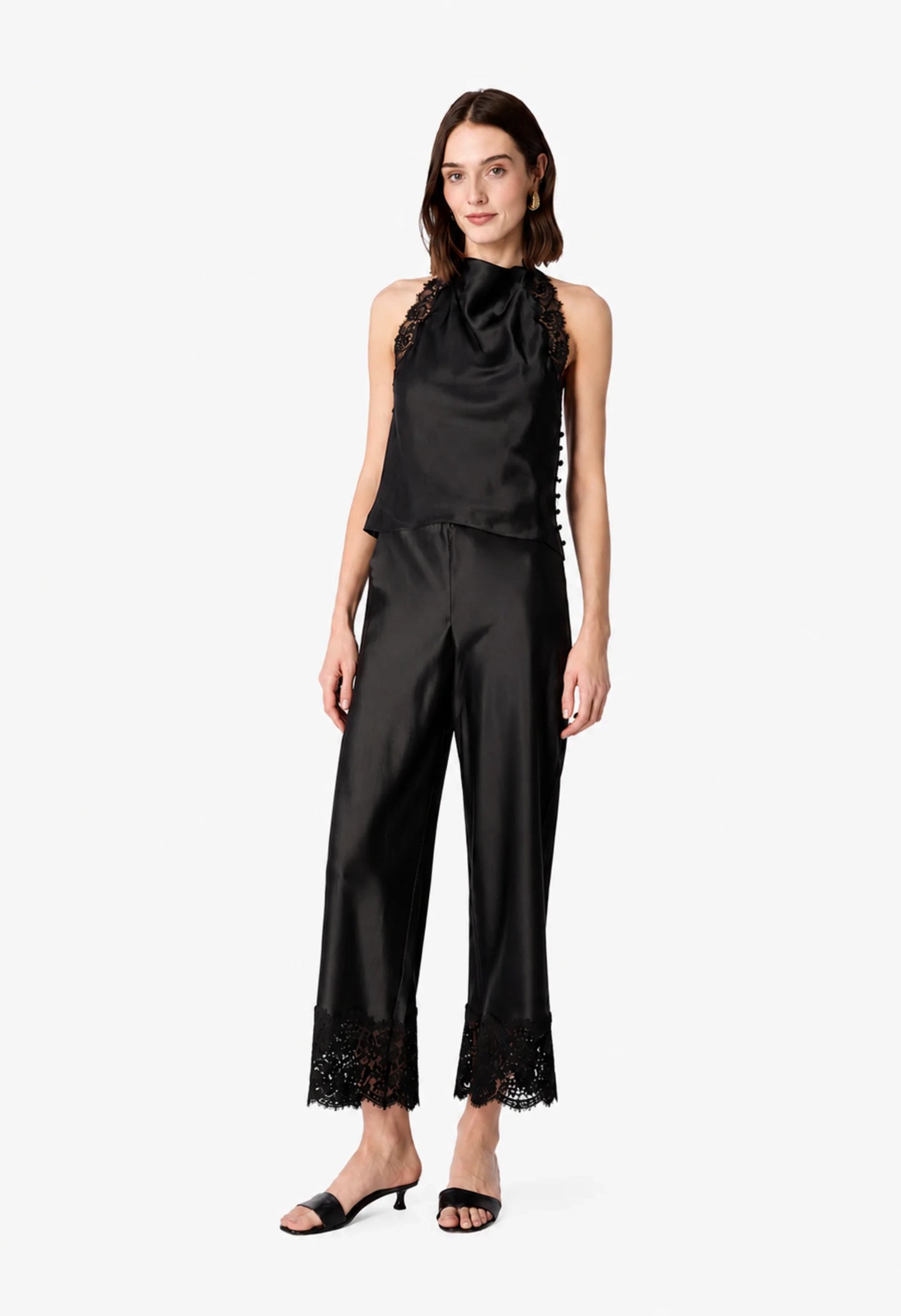 Bristol Mid Rise Lace Pant
