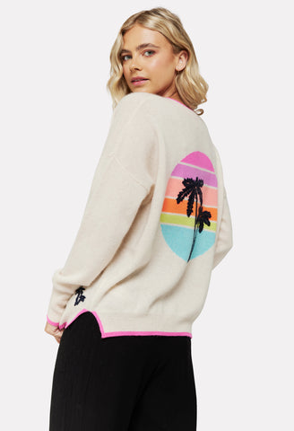 Malibu Sunset V-Neck Sweater