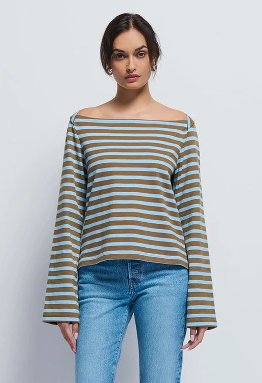 Bryce Stripe Boat Neck