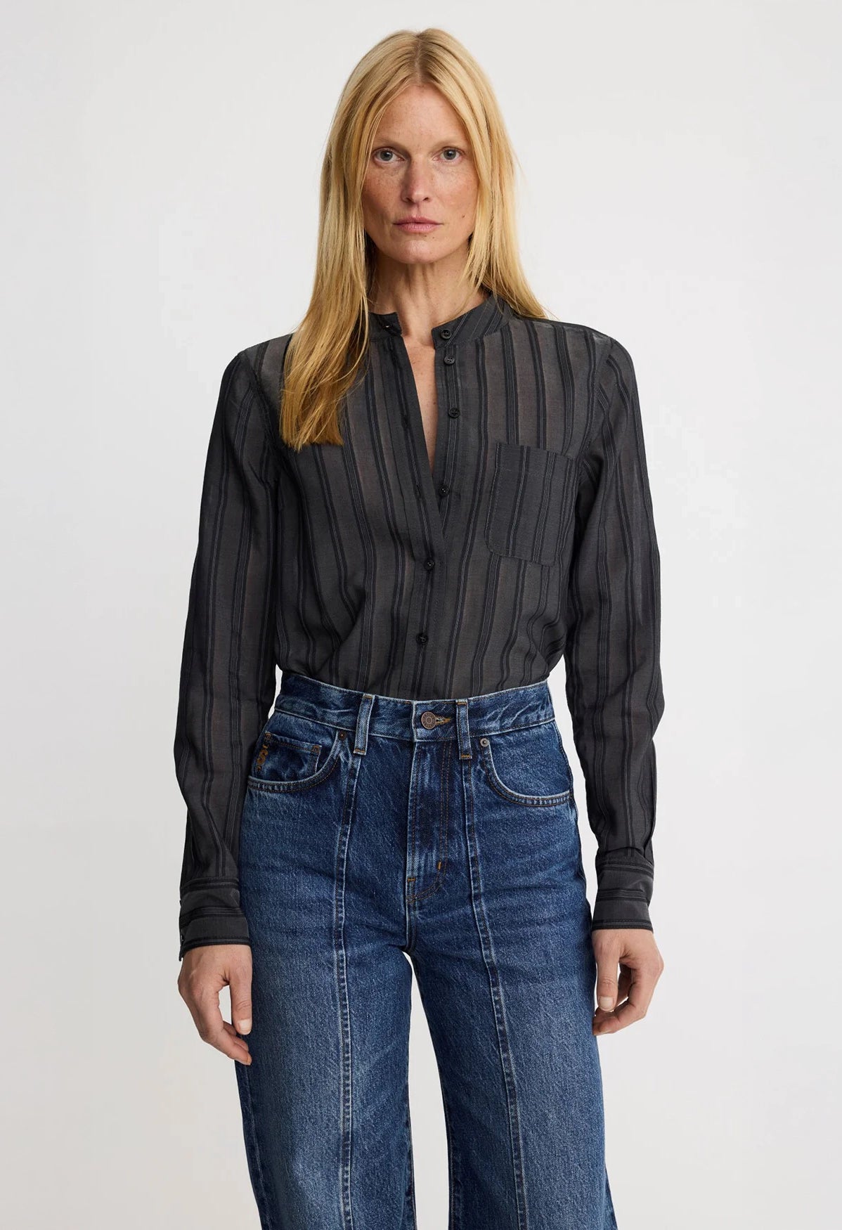Band Collar Shirt