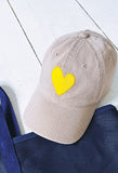 Baseball Hat Heart Patch