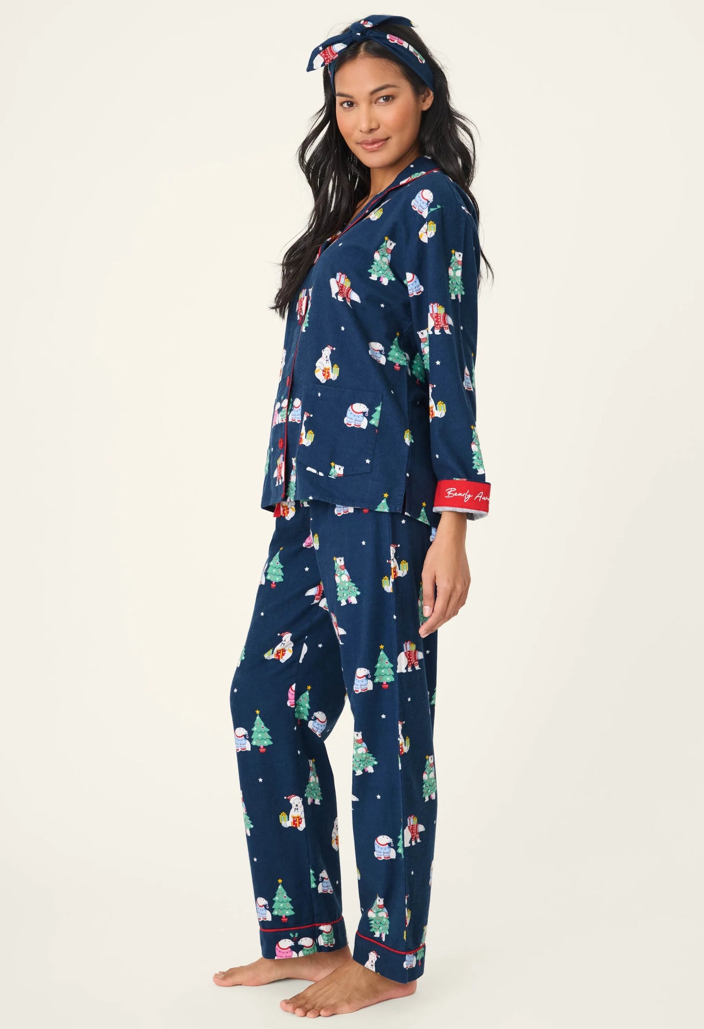 Bearly Awake 3-Piece Flannel PJ Set