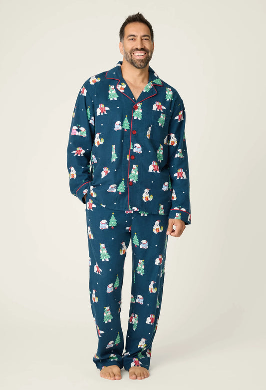Bearly Awake Mens Flannel PJ Set