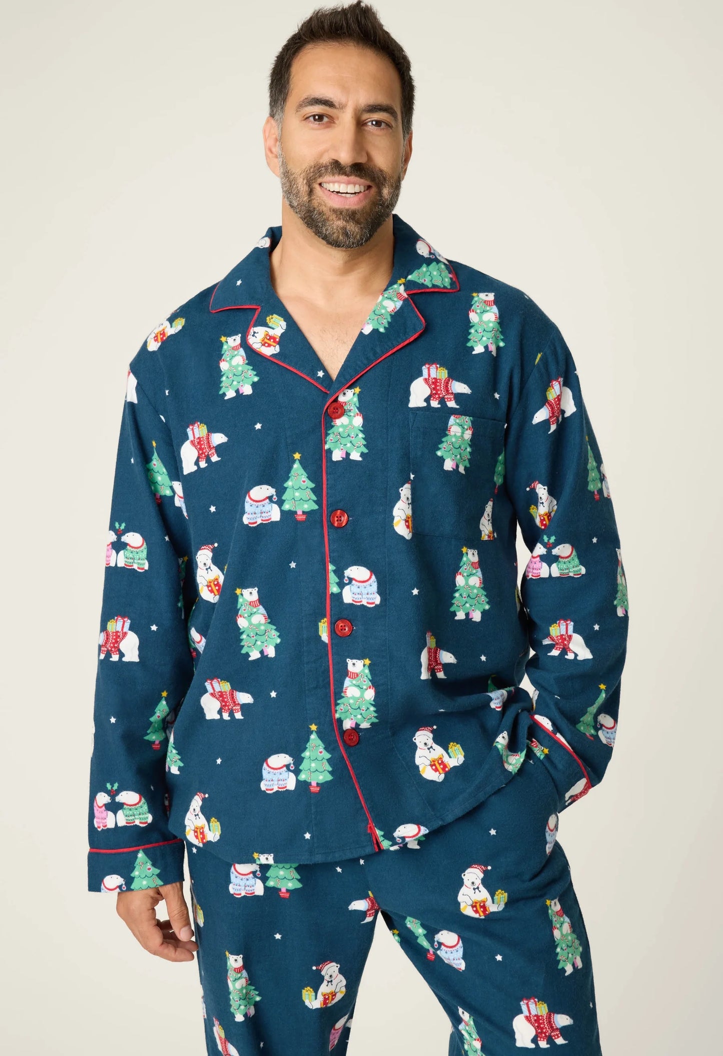 Bearly Awake Mens Flannel PJ Set