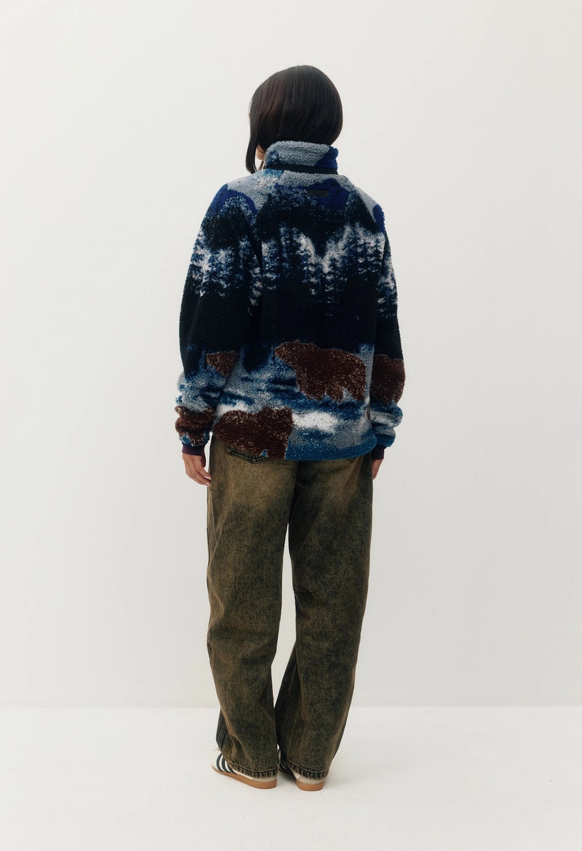 Printed Sherpa Jacket