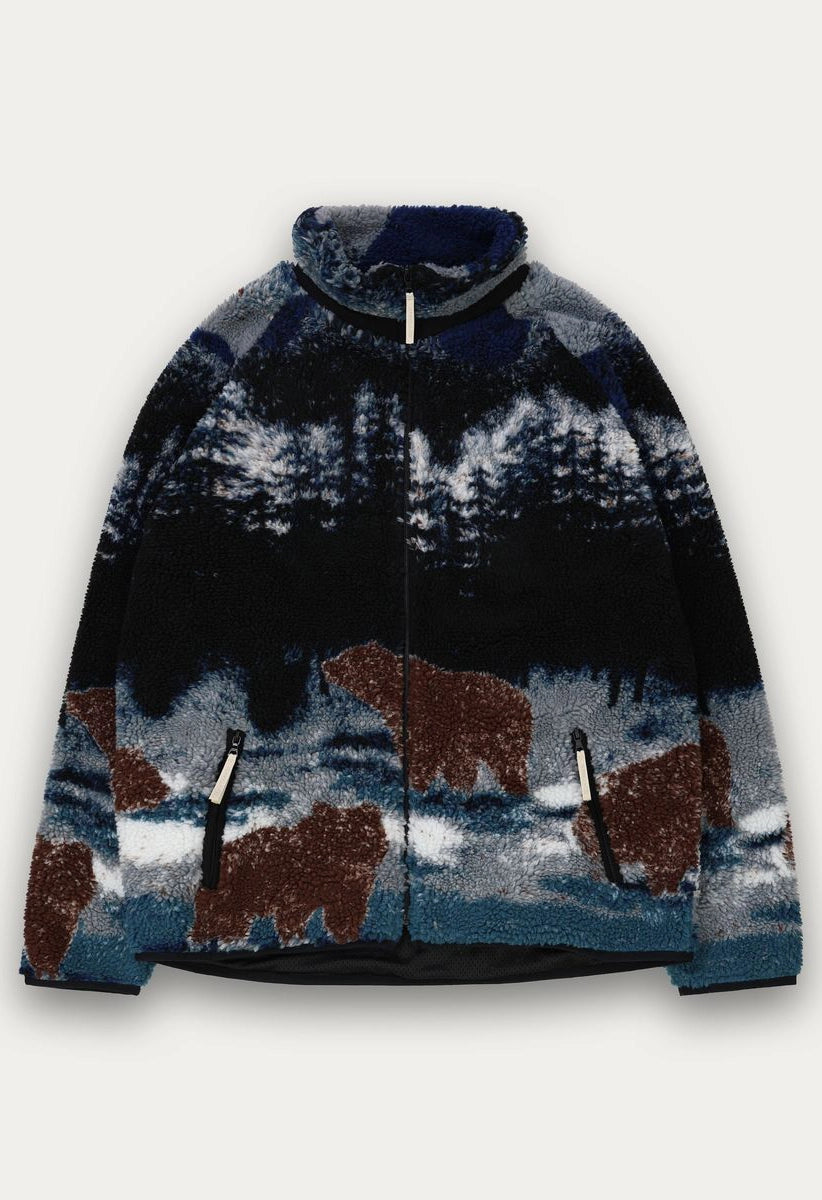 Printed Sherpa Jacket