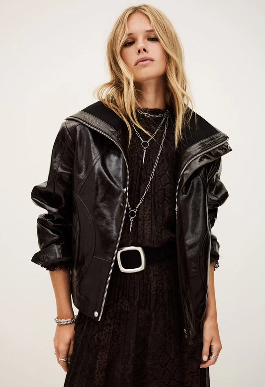 Bernie Leather Blazer