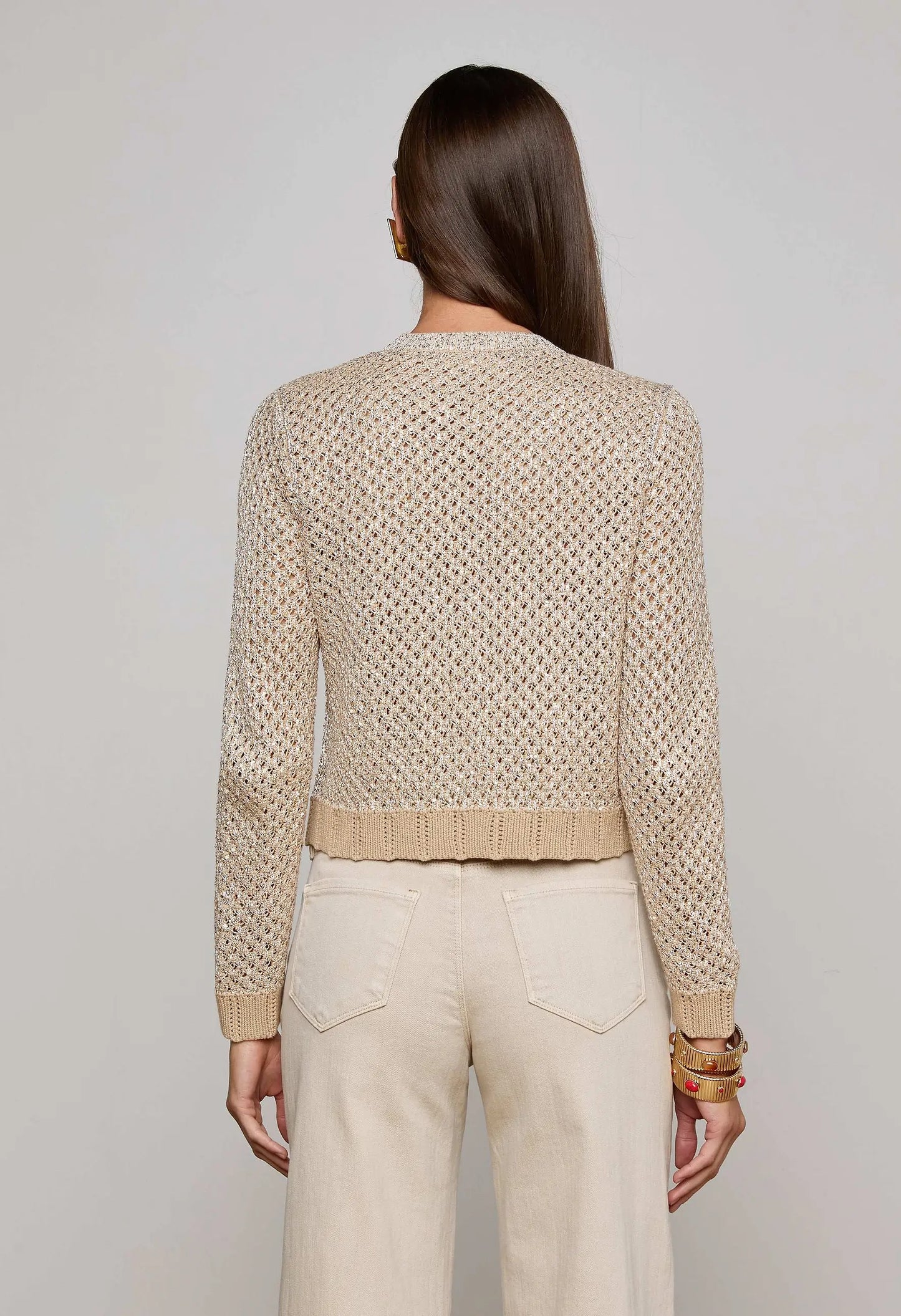 Blanca Sequin Crop Cardi