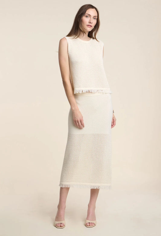 Blythe Mesh Cotton Knits Skirt