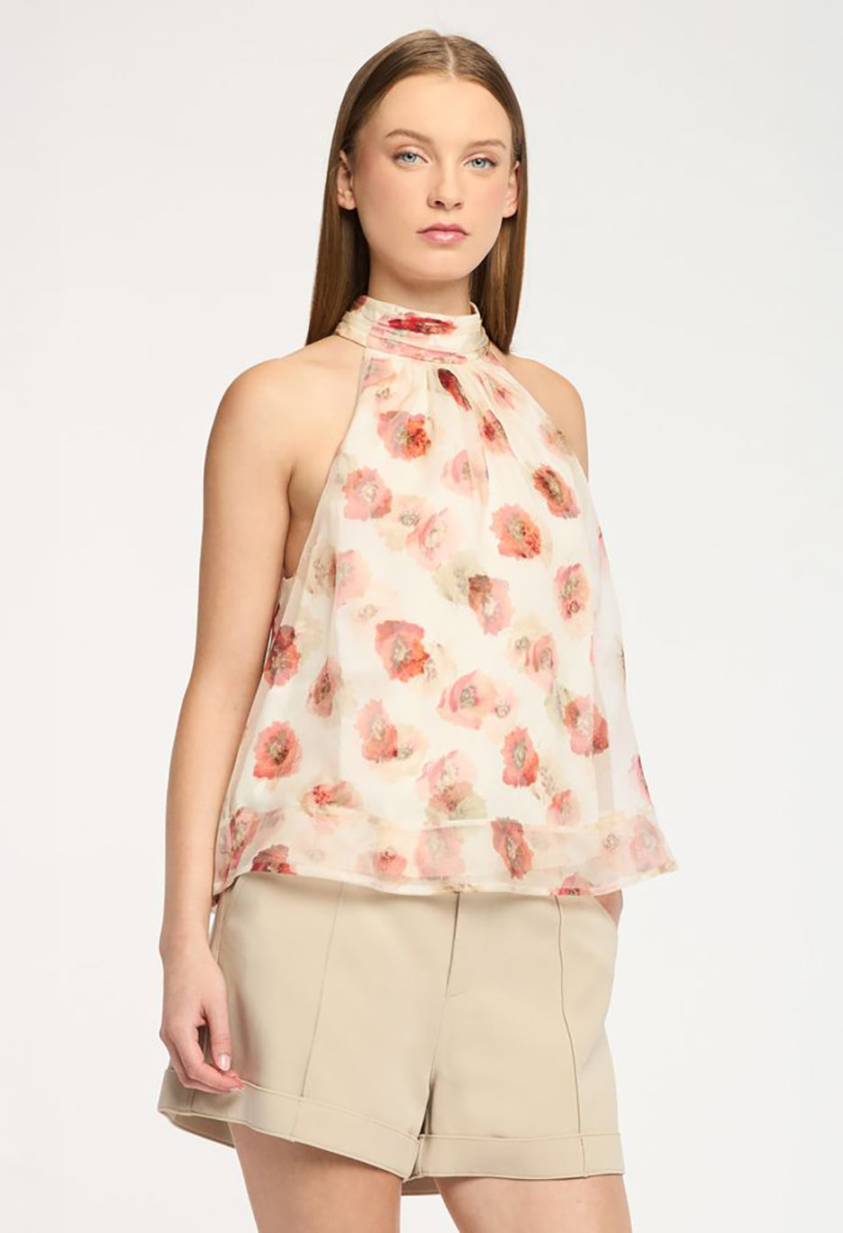 Floating Poppies Brennan Top